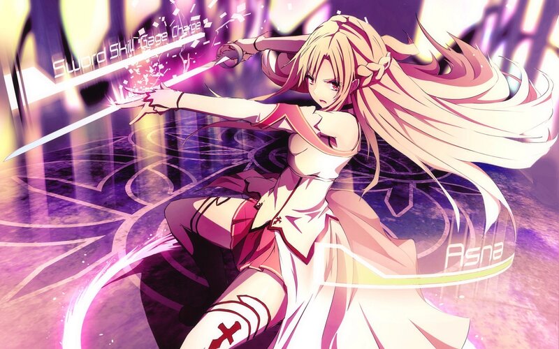 Asuna in action pose