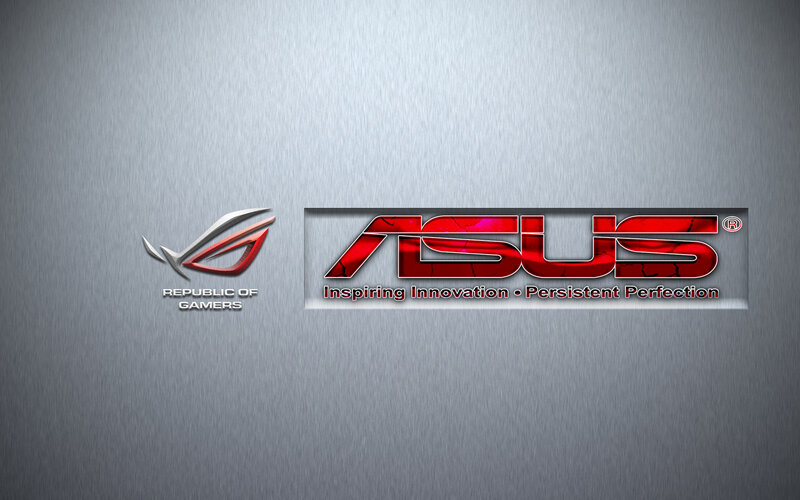 ASUS and ROG Logos — Silver