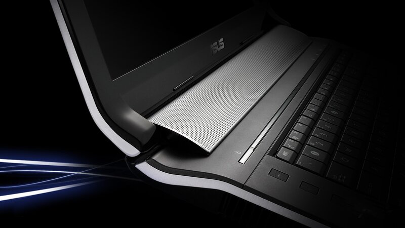 ASUS laptop with illuminated design