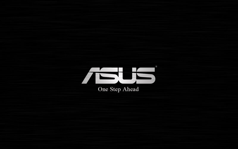 ASUS logo on black background