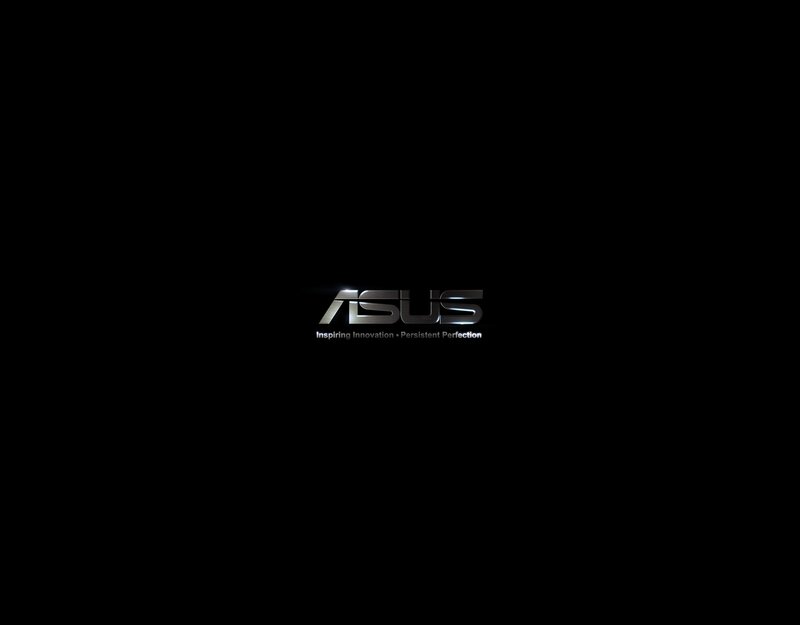 ASUS logo on black background