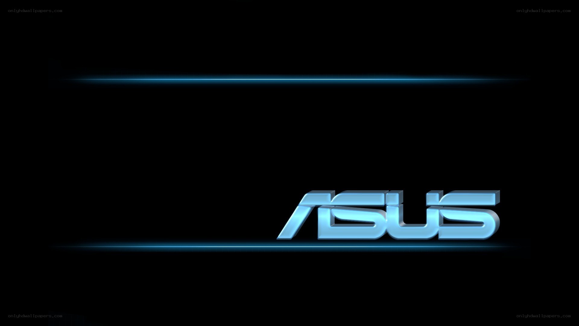ASUS logo on black background