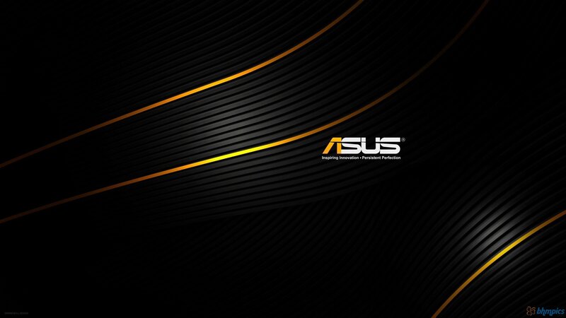 ASUS Logo on Black Background — Minimalist, Digital Art