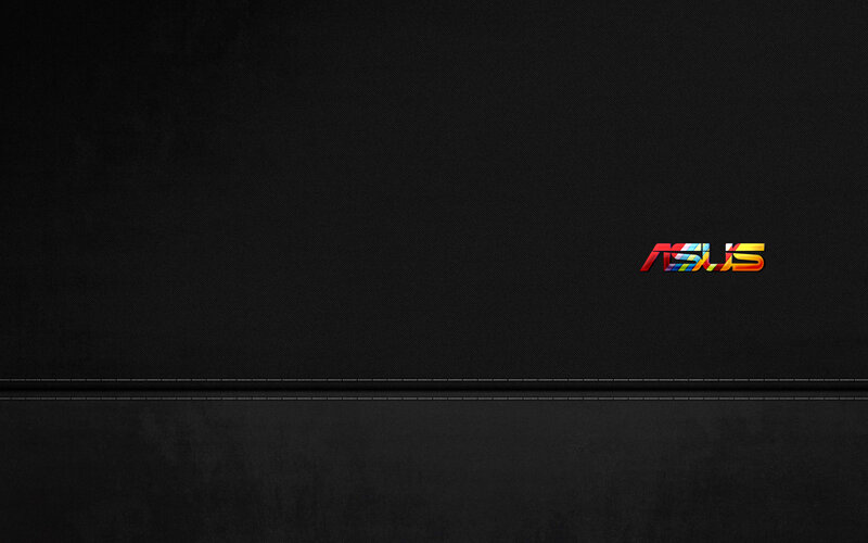 ASUS Logo on Black Background — Minimalist