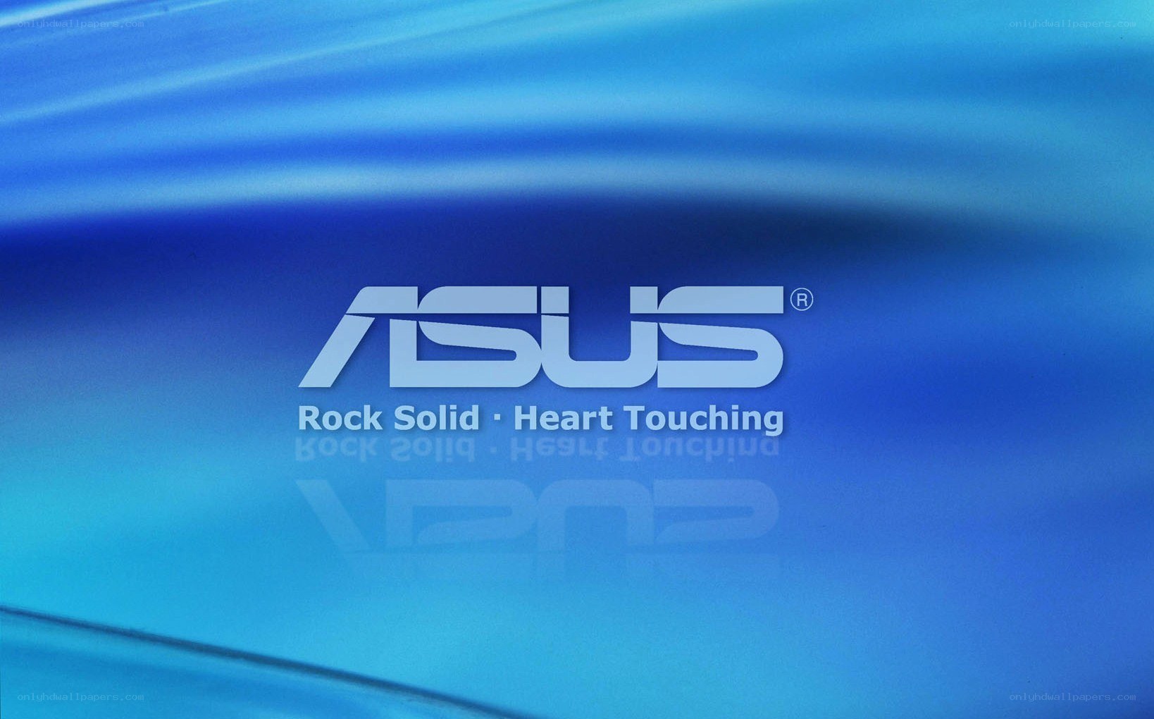 ASUS logo on blue background