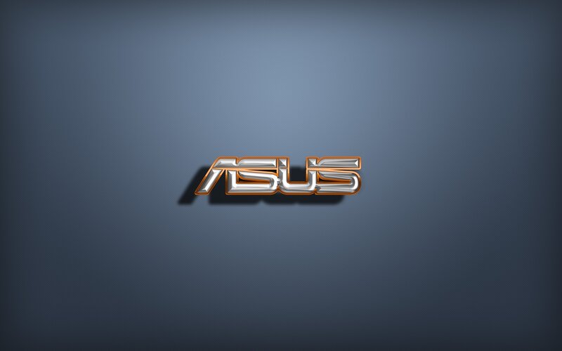ASUS logo on blue background