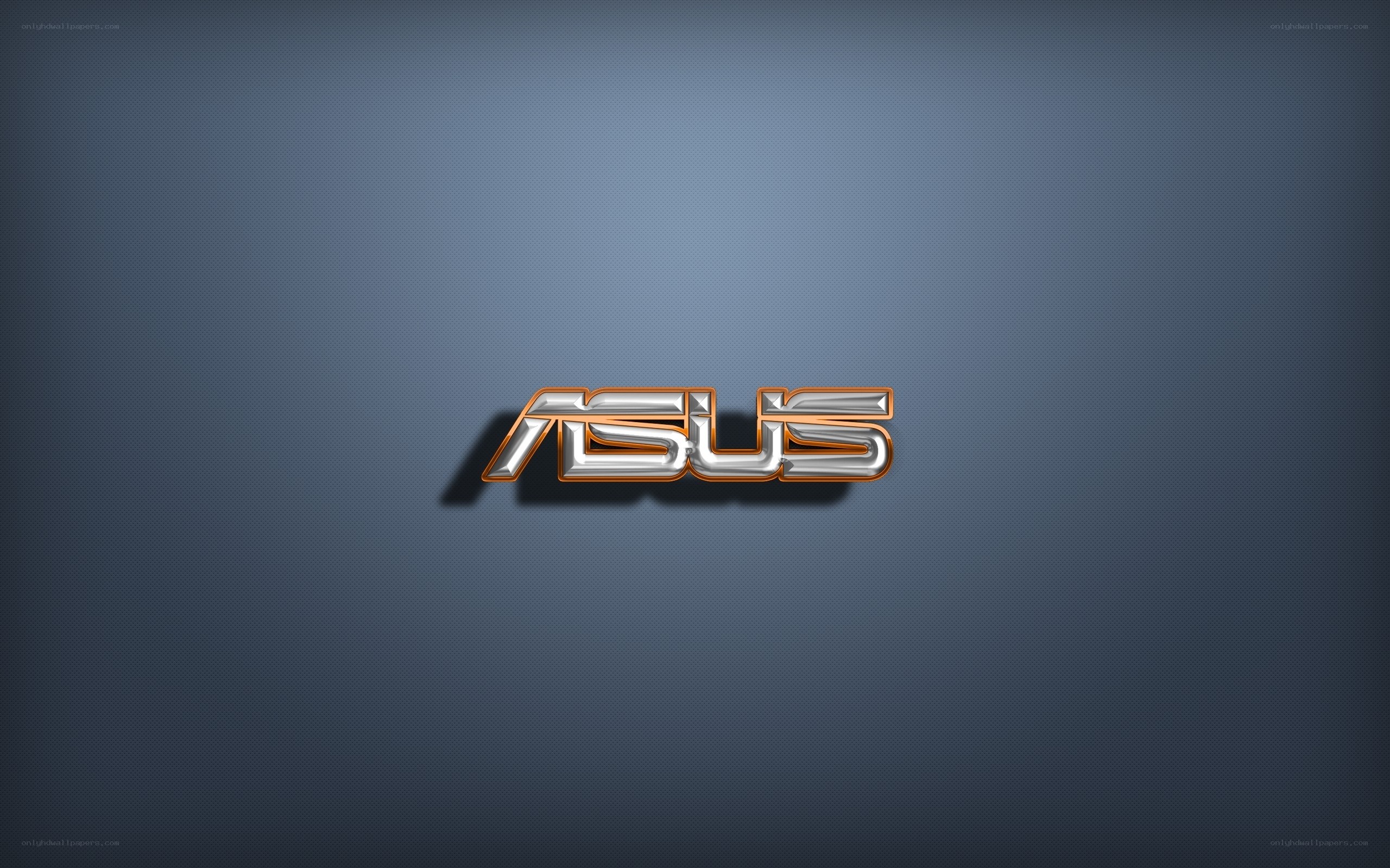 ASUS logo on blue background