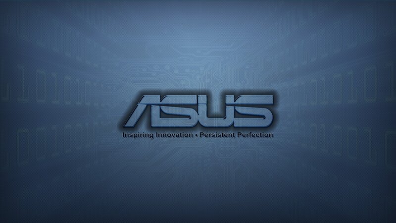 ASUS Logo on Circuit Board — Blue