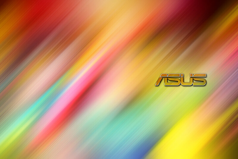 ASUS Logo on Colorful Background