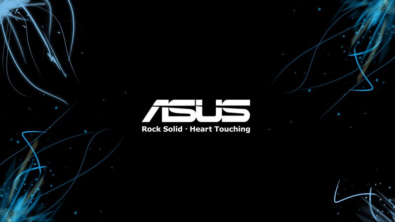 ASUS logo on dark background