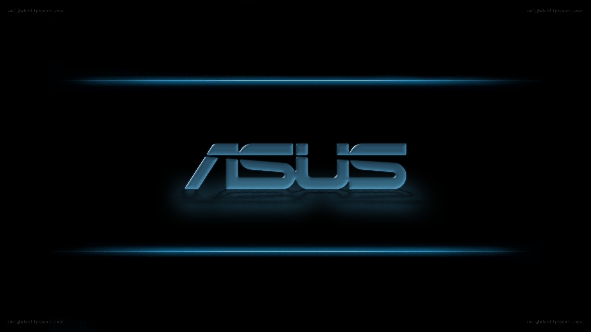 ASUS logo on dark background