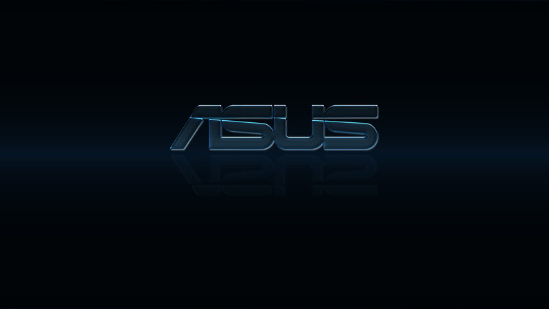 ASUS logo on dark background