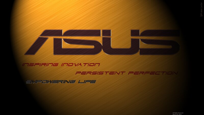 ASUS Logo on Metal