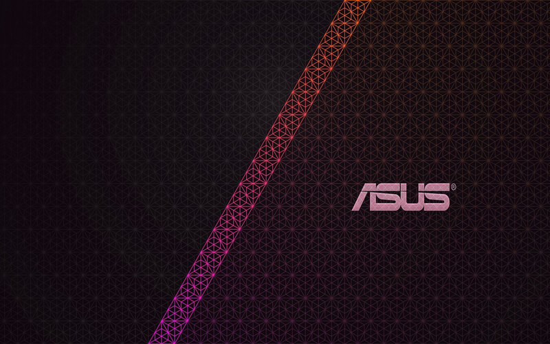 ASUS Logo on Patterned Background