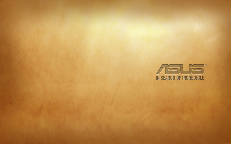 ASUS Logo on Textured Background — Gold