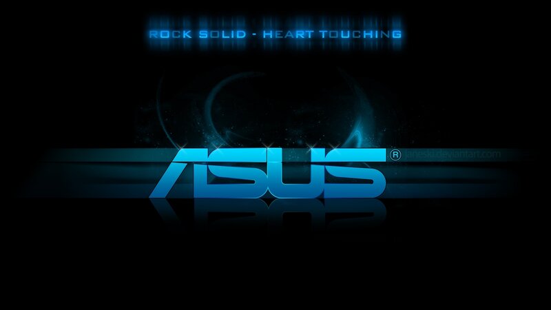 ASUS logo with blue glow