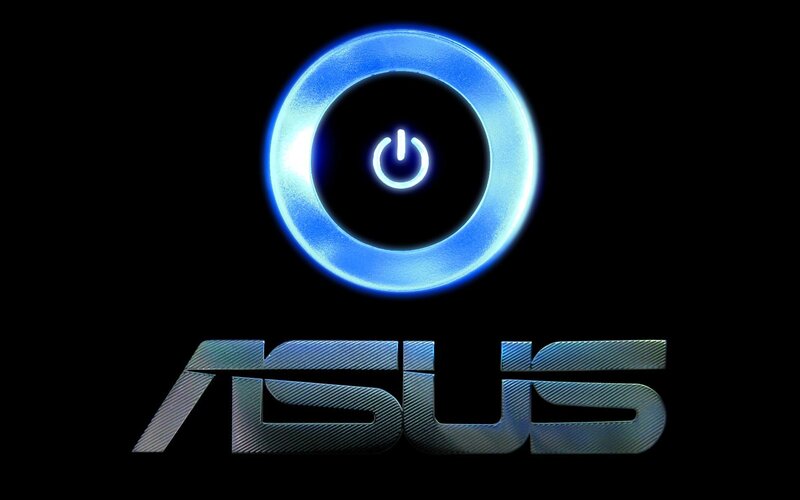 ASUS Logo with Power Symbol — Black