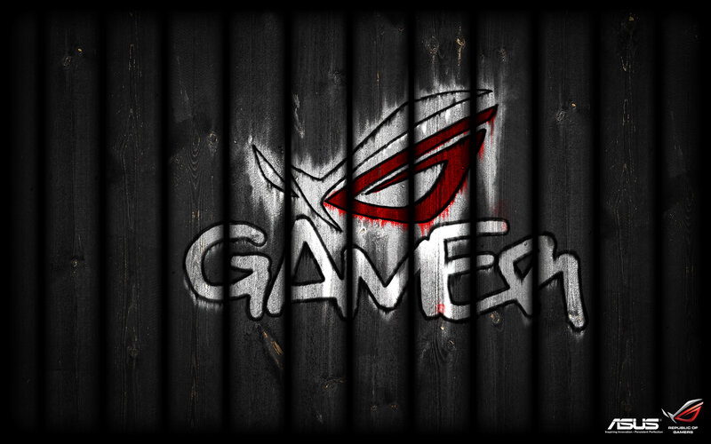 ASUS Republic of Gamers Logo — Black, Dark, Digital Art