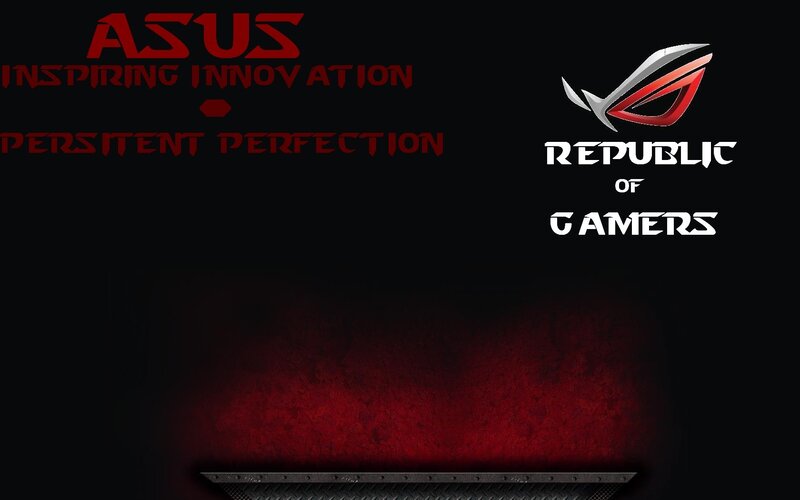ASUS Republic of Gamers Logo — Black, Dark, Dramatic