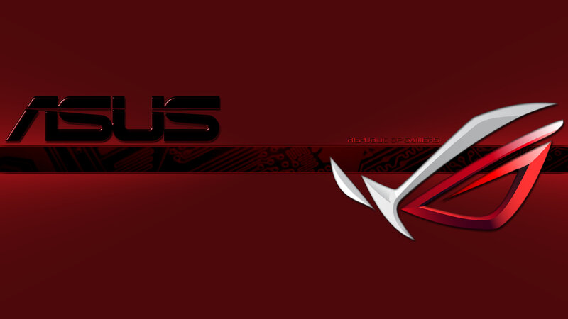 ASUS Republic of Gamers Logo — Red, Dramatic, Digital Art, Text