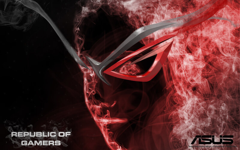 ASUS Republic of Gamers Logo — Red, Dramatic, Digital Art