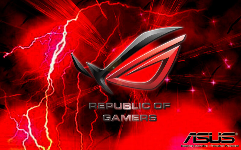 ASUS Republic of Gamers Logo — Red, Dramatic