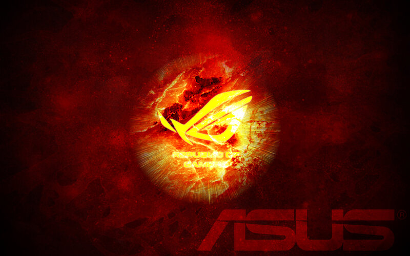 ASUS Republic of Gamers Logo — Red, Intense, Dramatic