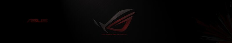 ASUS ROG Logo — Black, Dark, Digital Art