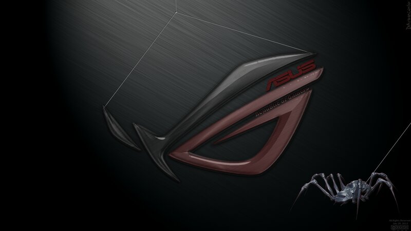 ASUS ROG Logo — Black, Dark, Dramatic