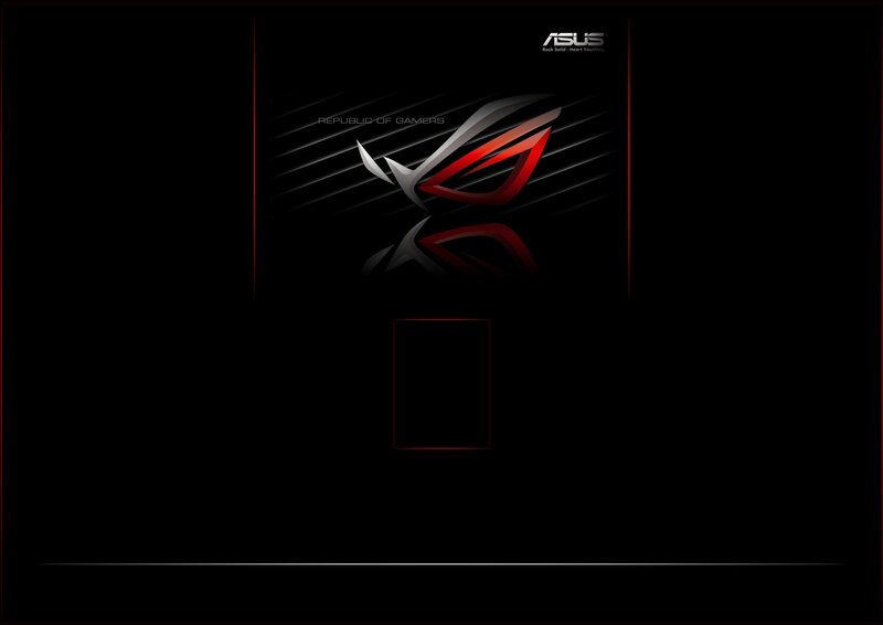 ASUS ROG Logo — Black, Dark, Sleek