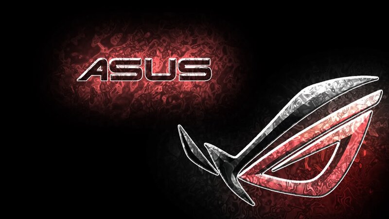 ASUS ROG Logo — Black, Dramatic, Digital Art, Text, Red, White