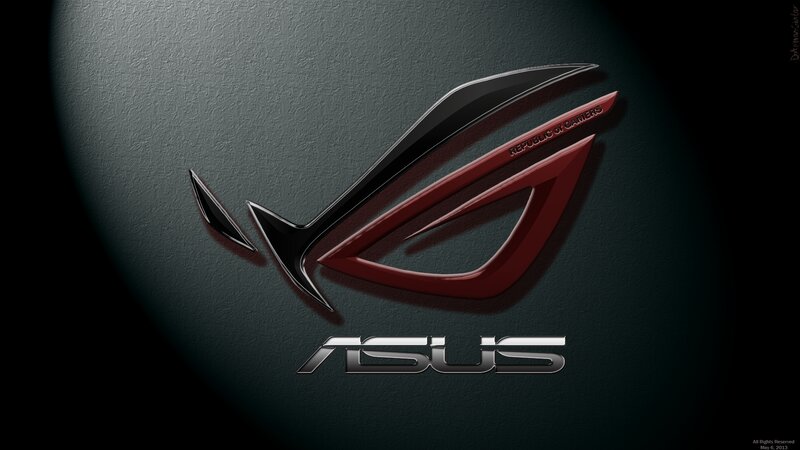 ASUS ROG Logo — Black, Dramatic, Digital Art, Text
