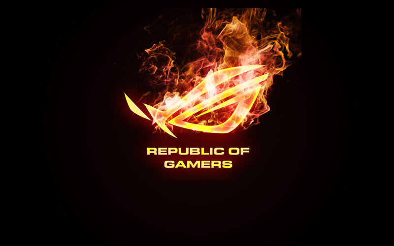 ASUS ROG Logo — Black, Dramatic, Digital Art