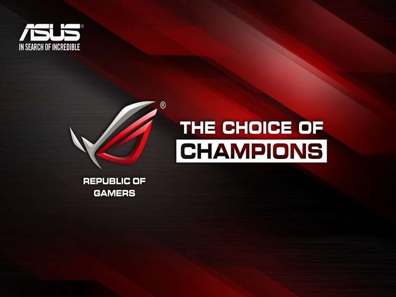 ASUS ROG Logo — Black, Dramatic, Vector Art