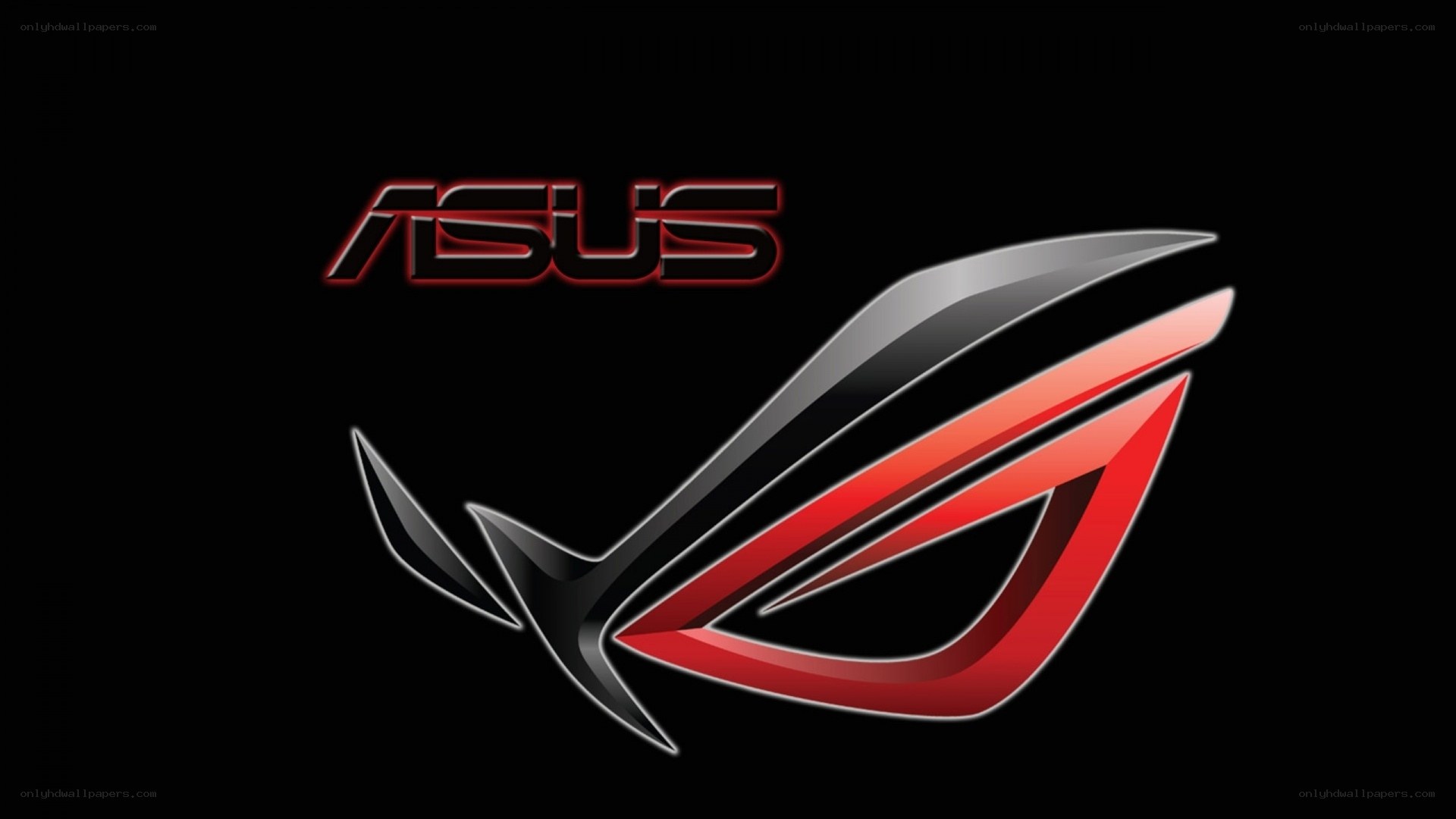 ASUS ROG logo on black