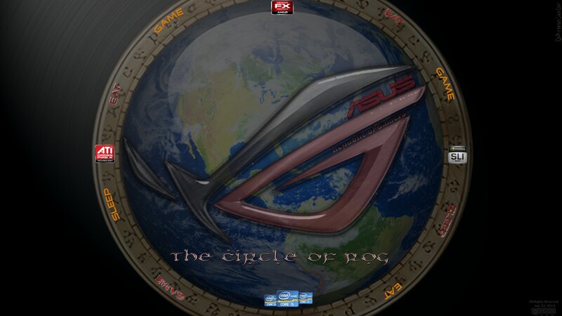 ASUS ROG Logo on Globe