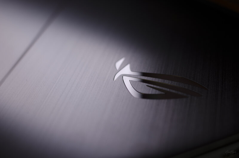 ASUS ROG Logo on Laptop