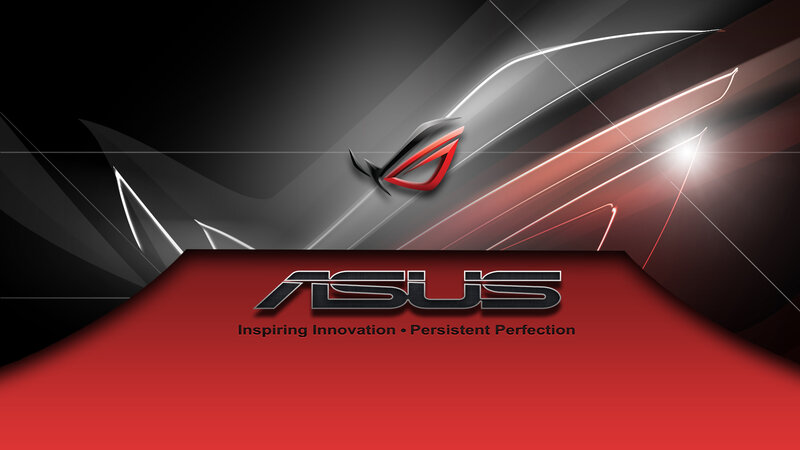ASUS ROG Logo — Red, Dramatic, Digital Art, Text, Light Streaks