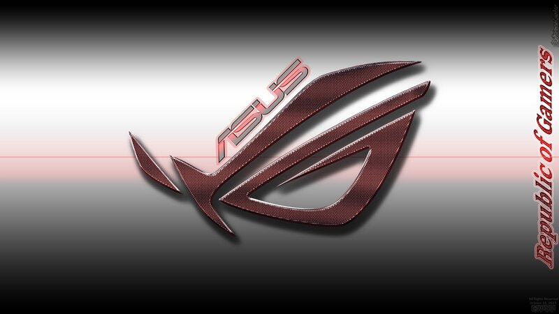ASUS ROG Logo — Red, Dramatic, Digital Art, Text