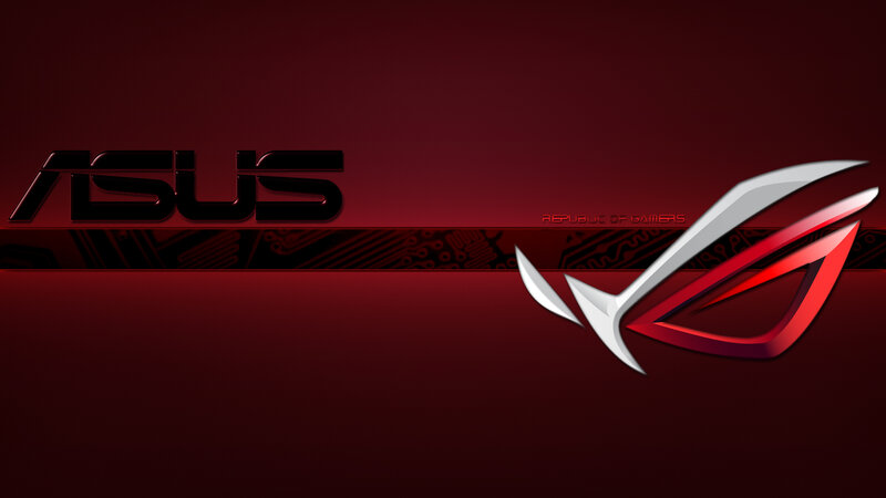 ASUS ROG Logo — Red, Dramatic, Digital Art