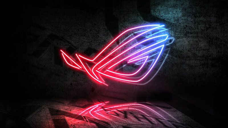 ASUS ROG Logo — Red, Dramatic, Night