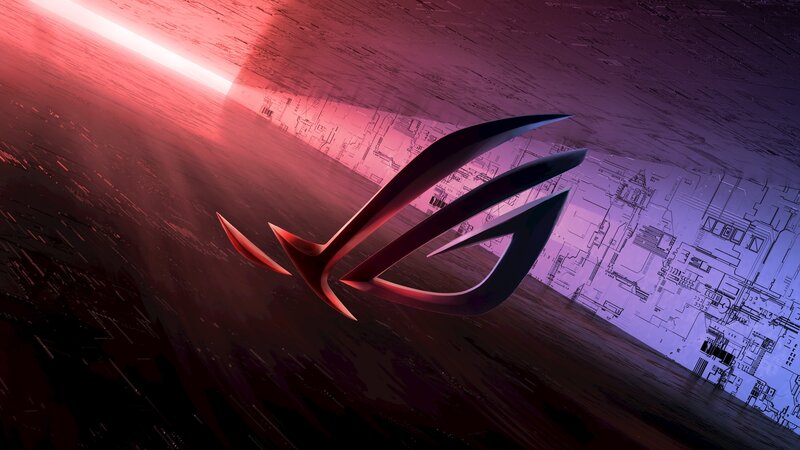 ASUS ROG Logo — Red, Futuristic