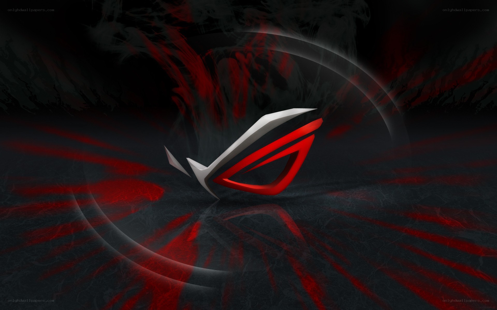 ASUS ROG logo with red and black design