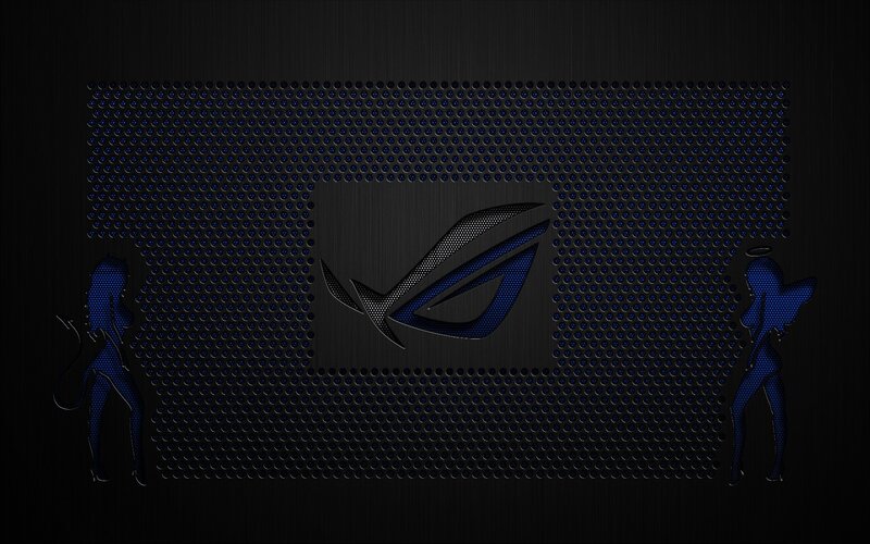 ASUS ROG Logo with Silhouettes