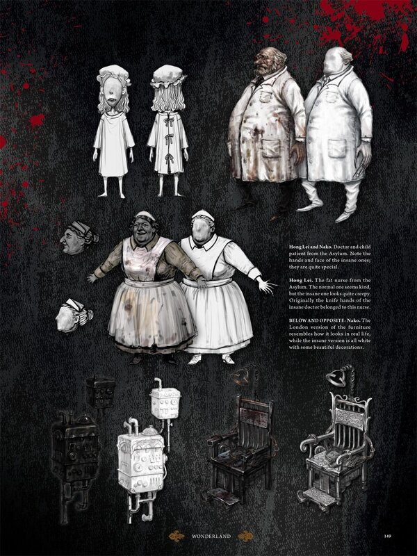Asylum character designs
