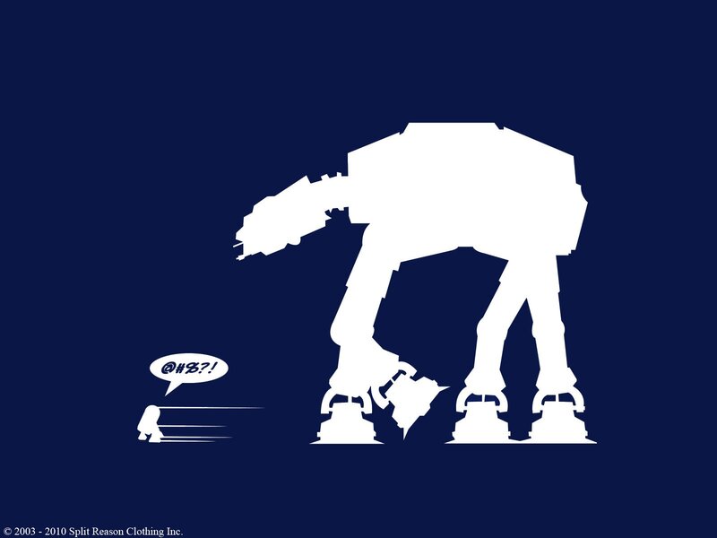AT-AT and Rebel Soldier