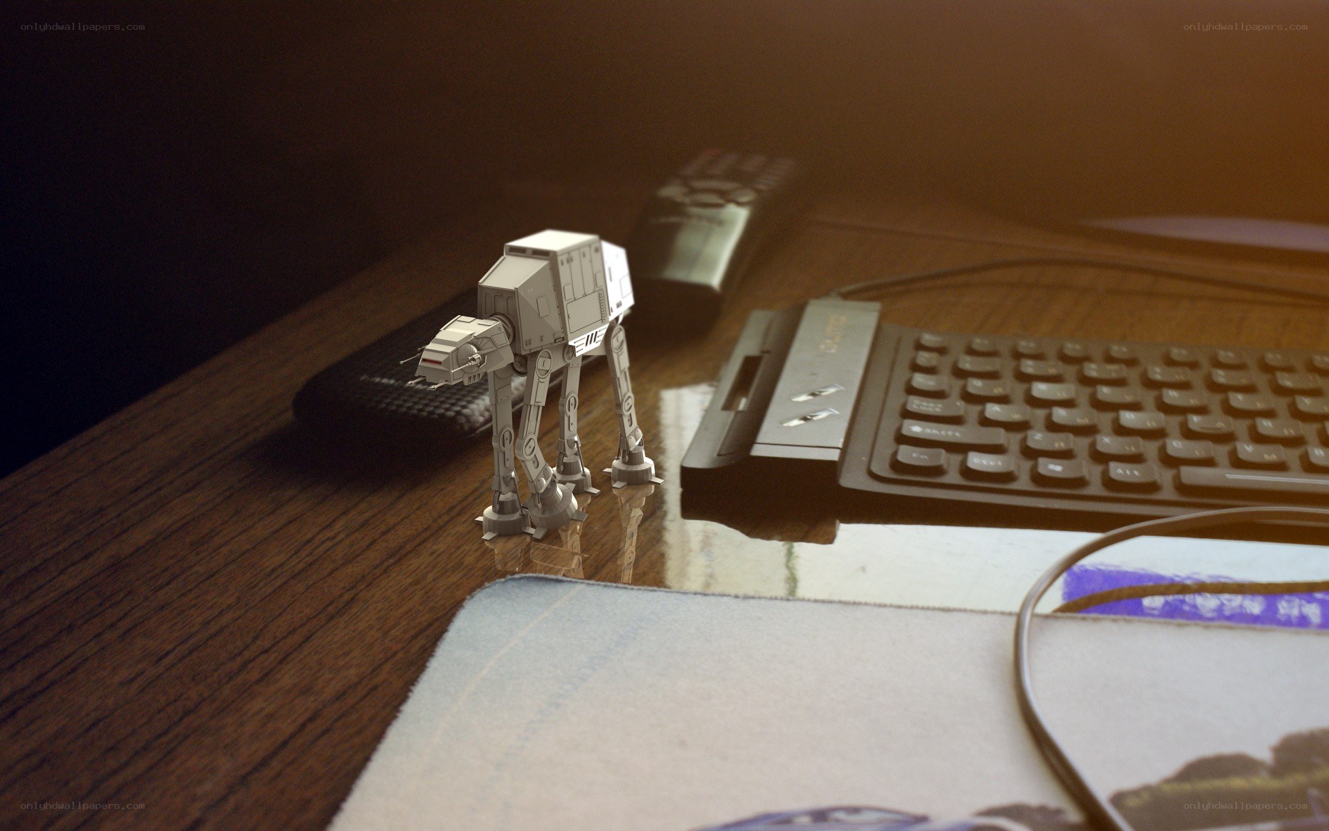 AT-AT model on a desk