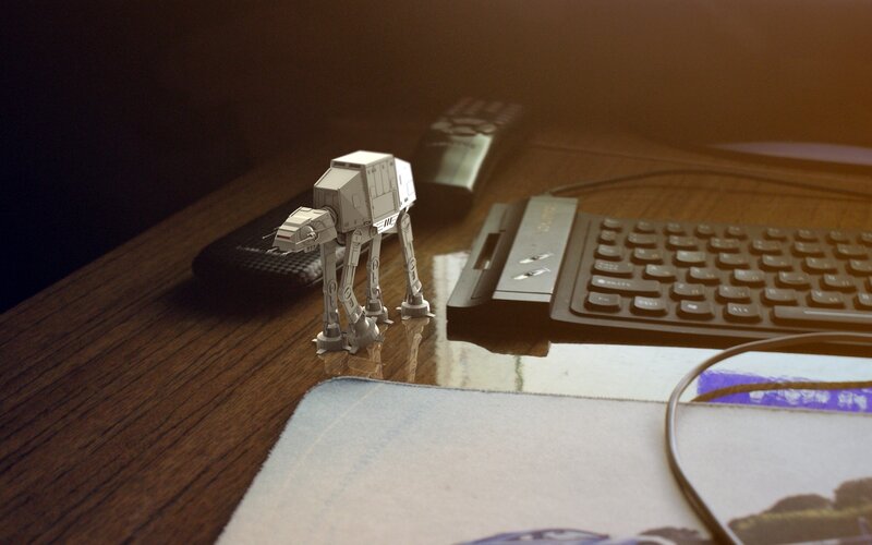 AT-AT Model on Desk