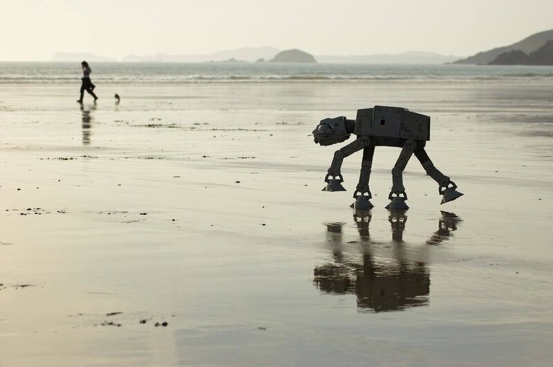 AT-AT on a beach