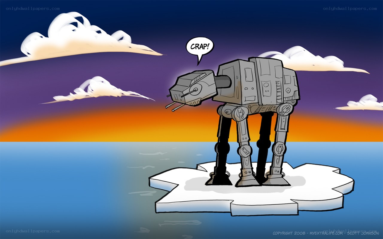 AT-AT on an ice floe